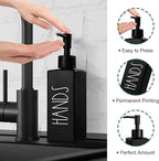Hand Soap Dispenser, Matte Black Soap Dispenser - Image 3