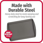 GoodCook Everyday Nonstick Carbon Steel 13” x 9” Baking Sheet Set, 3 Pack – - Image 4