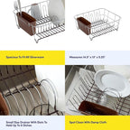 Dish Drying Rack & Cutlery Holder 2 Piece Set - Image 6