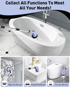 Electric Spin Scrubber for Cleaning Bathroom, Shower Scrubber Rotary Floor - Image 4