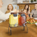 mustry Glass Drink Dispenser for Parties, 1 Gallon Beverage Dispenser - Image 7