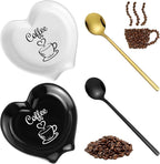 FoldTier 2 Pcs Ceramic Coffee Spoon Rest by FoldTier