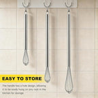NileHome Mini Whisks Stainless Steel Whisk Set 7" 9" 11"Kitchen Small Wisk - Image 5