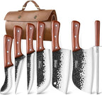 Topfeel 8PCS Chef Butcher Fish Knife Set by Topfeel