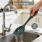 2-Pieces Silicone Cooking Spoon Spatula, Large Serving Spoons - Image 7