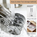 5 Wheel Pastry Cutter, Stainless Steel Dough Cutter Wheel - Image 7