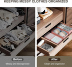 DIMJ Drawer Organizers for Clothing, Fabric Closet Organizers and Storage - Image 6