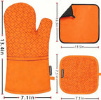Oven Mitts and Pot Holders Sets 6pcs, Kitchen Oven Glove, High Heat Resistant - Image 2