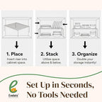 Evelots Kitchen Cabinet Wire Shelf Organizer/Rack - Image 5