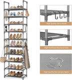 VTRIN 10 Tiers Tall Shoe Rack Holds 20-25 Pairs of Shoes Sturdy Vertical Shoe - Image 4