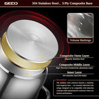 GEDO Stainless Steel Stock Pot - Image 6