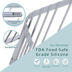 Ohuhu Triangle Roll Up Dish Drying Rack, Anti-Slip Organizer - Image 4