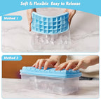 Silicone Ice Cube Tray with Leak-Proof Lid & Storage Bin - Image 4