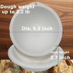 9 Inch Pulp Sourdough Banneton Bread Proofing Basket - Image 7