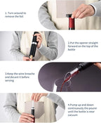 CIRCLE JOY Electric Wine Bottle Opener Set Rechargeable Wine Corkscrew Cordless - Image 5