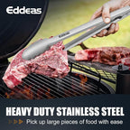 Grill Tongs, 600 Degrees Heat Resistant 17 Inch Extra Long BBQ Tongs, All Metal - Image 4