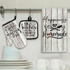 Sratte 6 Pcs Kitchen Decor Accessories Set Farmhouse Towels Pot Holders Oven - Image 7
