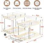 Delamu 2-Tier Multi-Purpose Bathroom Under Sink Organizers and Storage - Image 2