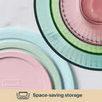 Pyrex Colors Sculpted Tinted Glass Mixing Bowls - Image 4
