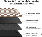 17" x 32" Checkered Dish Drying Mat - Image 5