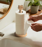 KitchLife Cute Wooden Paper Towel Holder Countertop - Image 7