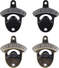 Bottle Opener Wall Mounted, Rustic Mountable Beer Opener Bronze by Wallmountedbottleopener