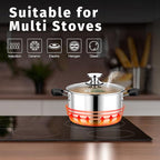 5 Quart 3-Ply Cooking Stock Pot - Image 7