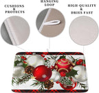 Christmas Red Buffalo Plaid Dish Drying Mat - Image 3