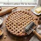 Lattice Pastry Cutter, Professional Lattice Roller - Image 5