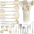 Kikcoin 43Pcs Large Kitchen Utensils Set by Kikcoin