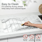 Large Stone Dish Drying Mat for Kitchen Counter, Foldable Water Absorbing - Image 5