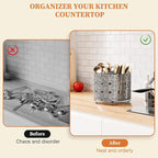 YIUKEA Rotating Utensil Caddy Countertop - Image 6