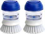 CELOX 2 Pack Dish Brush with Soap Dispenser by CELOX