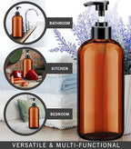Soap Dispenser with Rust Proof Pump, Waterproof Labels Bathroom, Plastic Hand - Image 5