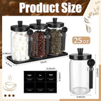 Suclain 3 Pcs Glass Coffee Container - Image 2