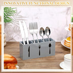 Suzile Acrylic Cutlery Storage Organizer Bin Silverware Caddy Countertop Knife - Image 4