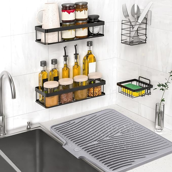 TIKNIK Silicone Dish Drying Mat, Stone Drying Mat - Image 5