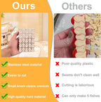 AIERSA Gold Fish Cracker Cutter, 25 Cavity Fish Cookie Cutter, Mini Gold Fish - Image 3