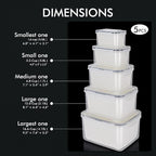 HOTEC 5-Pack Large Fruit Storage Container - Image 2