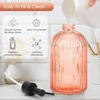 Topsky Stripe Glass Soap Dispenser - Image 2