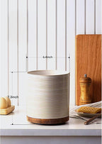 Utensil Holder, 360° Rotating Extra Large Ceramic Kitchen Utensil Holder - Image 4