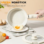 Pots and Pans Set Non Stick 20PCS, Ceramic Cookware Set Detachable Handle Non - Image 3
