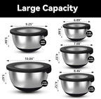 KITEISCAT Stainless Steel Mixing Bowls - Image 2