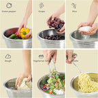 304 Stainless Steel Microporous Colander, 4.5QT Large Capacity - Image 4