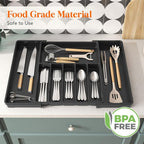 Lifewit Silverware Drawer Organizer, Expandable Utensil Tray - Image 8
