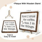 Vintage Coffee Bar Sign Plaque - Image 2