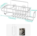 HapiRm 4 in 1 Sink Caddy Sponge Holder, SUS304 Stainless Steel Kitchen Brush - Image 6