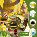 Showvigor Olive Oil Dispenser, 17oz/500ml Square Tall Glass Container - Image 7