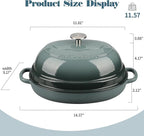 EDGING CASTING Enameled Oval Cast Iron Dutch Oven Pot - Image 2