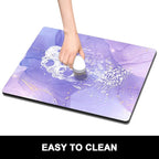 Rnivvi Dish Drying Mat for Kitchen Counter, 16 x 18" Cute Marble Theme - Image 6